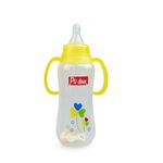 Biberon shaped col etroit poignee GM 300 ml Jaune au meilleur prix au Maroc
