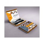 Set de couverts ménagère 24 pièces pour 6 personnes-Noir au meilleur prix au Maroc