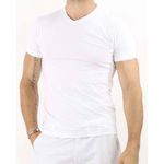 T-SHIRT BODY MC COL V BLANC au meilleur prix au Maroc