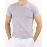 T-SHIRT COL V MC GRIS CHINE au meilleur prix au Maroc