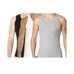 Pack 3 - Débardeurs Homme  -  Blanc/Gris/Noir au meilleur prix au Maroc