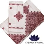 Drap housse et oreiller traditionnelle en coton pour lit bébé au meilleur prix au Maroc