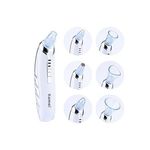 Aspirateur points noirs 6 en 1 - rechargeable - pour femmes et hommes - blanc - Qualité Supérieur au meilleur prix au Maroc