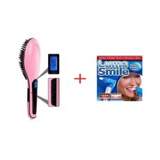 Pack de Brosse lissante et chauffante Magic Lissante Avec Affichage Lcd + Soin Blanchissant - Luma Smile au meilleur prix au Maroc