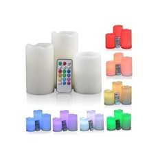 3 bougies LED Multicouleurs Changeantes avec Télécommande au meilleur prix au Maroc