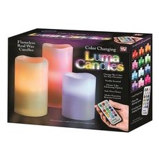 New Pack 3 bougies lumineux Luma candles 2018 au meilleur prix au Maroc