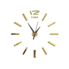 Horloge Murale 3D 60 cm  - Doré au meilleur prix au Maroc