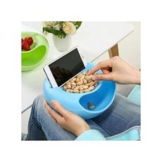 Bol melon de rangement multifonctionnel  avec emplacement  pour téléphone - Bleu au meilleur prix au Maroc