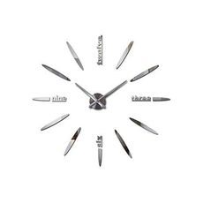 Horloge Murale Design 3D silver au meilleur prix au Maroc