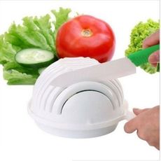 Bol pour couper et faite votre salade- saladier et hachoir 2 en 1 au meilleur prix au Maroc