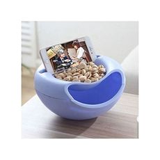Bol melon de rangement multifonctionnel  avec emplacement  pour téléphone - Bleu au meilleur prix au Maroc