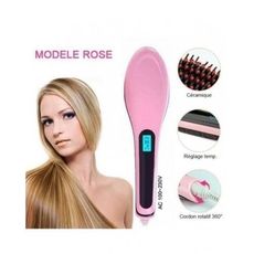 Brosse cheveux Lissante Electrique Magique - FAST HAIR au meilleur prix au Maroc