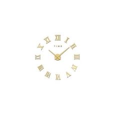 DIY Luxury 3D Wall Clock Large Size Home Decoration Art Clock Gold au meilleur prix au Maroc