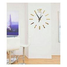 Horloge Murale 3D 60 cm  - Doré au meilleur prix au Maroc