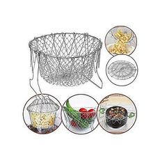 Magique de cuisine 12 in 1 Chef Basket Panier Pliable Multi Usage au meilleur prix au Maroc