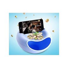 Bol melon de rangement multifonctionnel  avec emplacement  pour téléphone - Bleu au meilleur prix au Maroc