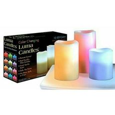 Lot de 3 Bougies à LED Splendide bougies LED sans flammes avec télécommande au meilleur prix au Maroc
