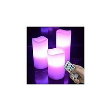 3 bougies lumineux Luma candles au meilleur prix au Maroc