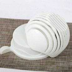 Bol pour couper et faite votre salade- saladier et hachoir 2 en 1 au meilleur prix au Maroc