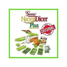 Nicer Dicer Plus, 12 pièces, pour Couper, râper, raboter, Faire des Cubes, Couper Les Fruits et Les légumes au meilleur prix au Maroc