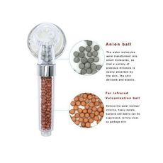 Tête de douche pour salle de bain a fort jet eau et Boules filtration chlore au meilleur prix au Maroc