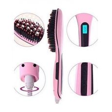 Brosse Lissante Avec Affichage Lcd Original - Rose au meilleur prix au Maroc