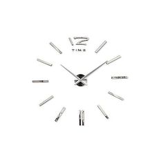 Horloge Murale Design 3D 60 cm - Silver au meilleur prix au Maroc