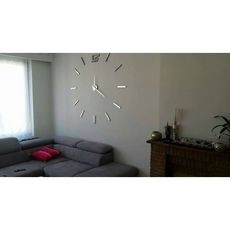 Horloge Murale 3D Originale Design  - Silver au meilleur prix au Maroc