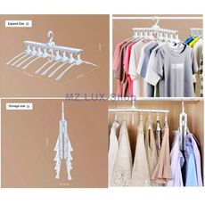 8 Cintres en 1 Multifonctionnel Rétractable et rotatif à 360° -Conception pour gagner de la place au meilleur prix au Maroc