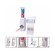 Distributeur Automatique Dentifrice Blanc + Porte Brosse à dent Collé au Mur au meilleur prix au Maroc