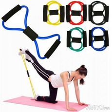 Résistance Tube Multifonction Fitness Bleu au meilleur prix au Maroc