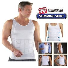 Débardeur Slim'N Lift Homme - Blanc , taille M au meilleur prix au Maroc