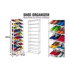 Meuble Rangement Chaussures 30 Paires / 10 Étages au meilleur prix au Maroc