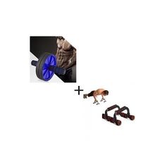 Pack : Roue Abdominale Total Body Exerciseur + Plastic Push-Up Bars Stand au meilleur prix au Maroc