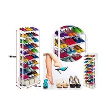 Meuble Rangement Chaussures 30 Paires / 10 Étages au meilleur prix au Maroc