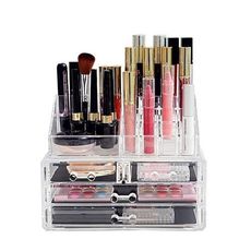 Boîte de rangement pour bijoux et cosmétiques de haute qualité -  Organisateur Boîte De Rangement Cas Cosmétique Bijoux 4 Tiroirs Cas Titulaire Maquillage au meilleur prix au Maroc