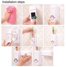 Automatic Toothpaste Dispenser, With Toothbrush Holder au meilleur prix au Maroc