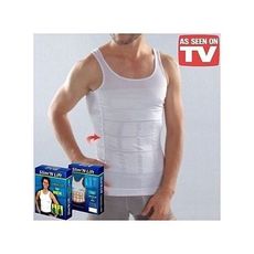 ORIGINAL Slim Body Shaper Débardeur Minceur Pour Homme-Blanc MZ.LUX au meilleur prix au Maroc