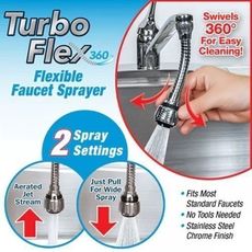 Turbo Flex 360° Instant Mains Robinet Pulvérisateur Flexible-RAFCO au meilleur prix au Maroc