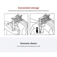 8 Cintres en 1 Multifonctionnel Rétractable et rotatif à 360° -Conception pour gagner de la place au meilleur prix au Maroc