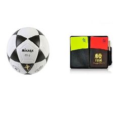PACK Mikasa Ballon de Football Ft-5 Original Japon PLUS Arbitre Carte jaune & rouge de football avec papier à bille de porte-monnaie au meilleur prix au Maroc