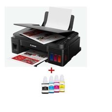 CANON PIXMA G3410 IMPRIMANTE ECONOMIQUE MULTIFONCTION WIFI IMPRESSION COPIE NUMERISATION CLOUD PLUS DES RESERVOIRS INTEGRES D'ENCRE ET JEU DE BOUTEILLES INCLUS au meilleur prix au Maroc