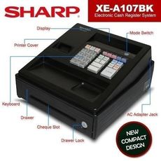 Caisse Originale Enregistreuse  avec écran LED XE-A107 -BK Tiroir sécurisé 4 compartiments à billets et 5 compartiments à pièces au meilleur prix au Maroc