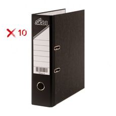 Pack de 10 Classeurs Nuageux A4 32 cm x 28 cm dos 08 cm - Noir - SICLA au meilleur prix au Maroc