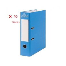 Pack de 10 Classeurs Simili Couleurs A4 32 cm x 28 cm dos 08 cm - Bleu ciel - SICLA au meilleur prix au Maroc