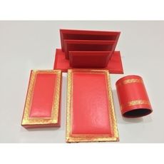 Ensemble décoration bureau rouge au meilleur prix au Maroc