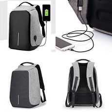 Sac à dos Anti Vol Multifonctions (à port USB) Gris au meilleur prix au Maroc