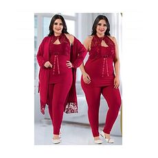 Jenika Pyjama de Nuit 3 pièce - Multi-Couleur au meilleur prix au Maroc