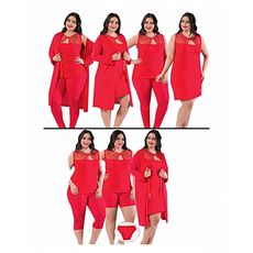 Jenika Pyjama HAREM SULTAN PYJAMAS set 7 pièces (GRANDES TAILLES) - Multi-Couleur au meilleur prix au Maroc