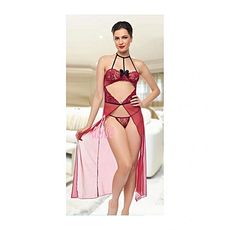 Ruselin Chemise De Nuit + String - Multi-Couleur au meilleur prix au Maroc